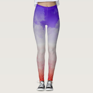 Drie gekleurde wolken leggings