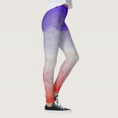 Drie gekleurde wolken leggings (Rechts)