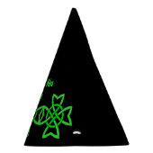 Drie gekruiste Keltische Ierse knoppen: Bright Gre Feesthoedjes (Rechts)