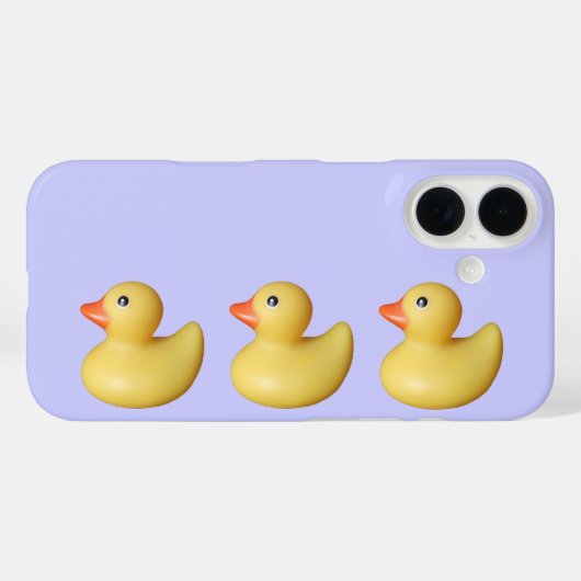 Drie Gele Eenden in een rij Case-Mate iPhone Case (Achterkant (horizontaal))