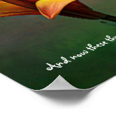 Drie gele foto's van de Schrift Fotografische Kuns Poster (Hoek)