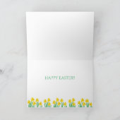 Drie gele labrador paasbunnies feestdagen kaart (Binnen)