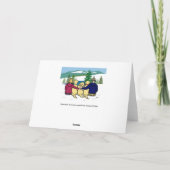 Drie gele labradors en ouders kaart (Achterkant)