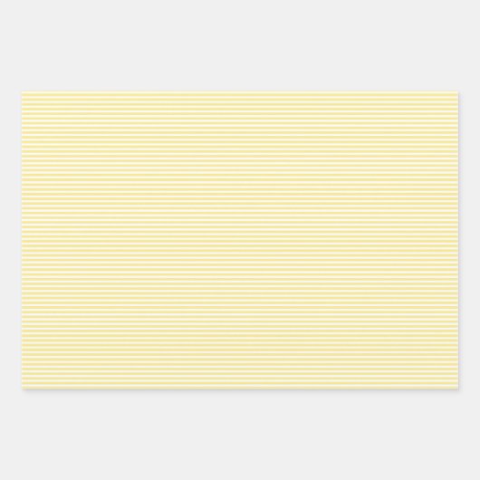 Drie gele stripes met schaduwen die papierbladen v inpakpapier vel (Voorkant 3)