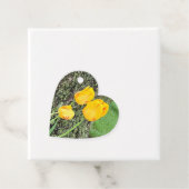 Drie gele tulpen / bedankjes labels (In situ)