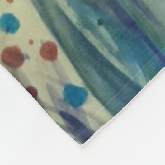 Drie gele tulpen boeket fleece deken (Hoek)