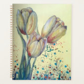 Drie gele tulpen boeket planner (Voorkant)
