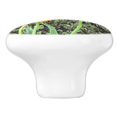 Drie gele tulpen / keramische knop (Zijkant)