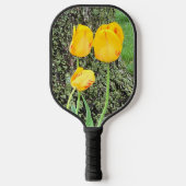 Drie gele tulpen / pickleball paddle (Voorkant)