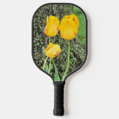 Drie gele tulpen / pickleball paddle (Achterkant)