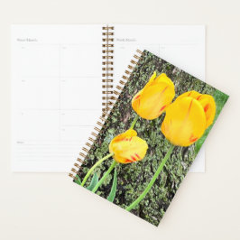Drie gele tulpen / planner
