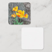 Drie Gele Tulpen Sequel / Flat Notitiekaartje (Voorkant / Achterkant)