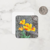Drie Gele Tulpen Sequel / Flat Notitiekaartje (Voorkant / Achterkant in situ)