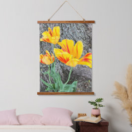 Drie gele Tulpen Sequel / Hangend Wandkleed