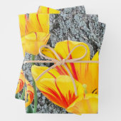 Drie gele Tulpen Sequel / Inpakpapier Vel (In situ)