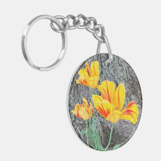 Drie gele Tulpen Sequel / Sleutelhanger (Voorkant Links)