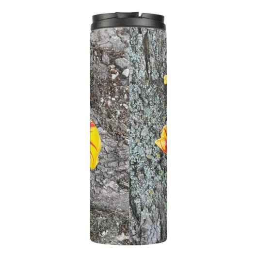 Drie gele Tulpen Sequel / Thermosbeker (Achterkant)