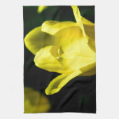 Drie gele tulpen theedoek (Verticaal)