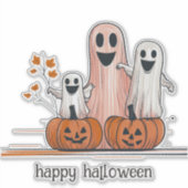 Drie gelukkige geesten sticker (Voorkant)