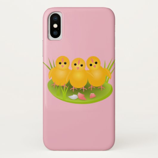 Drie gelukkige Pasen gele kuikens Case-Mate iPhone Case (Achterkant)