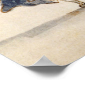 Drie gemaskeerde figuren in carnavalskostuum (pen poster (Hoek)