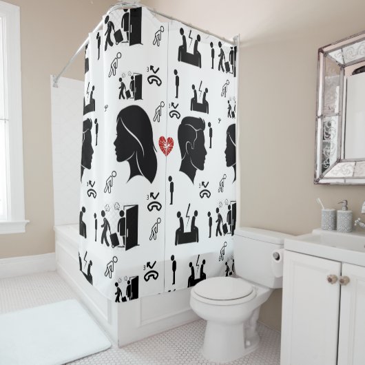 Drie gemiste kansen douchegordijn (In situ)