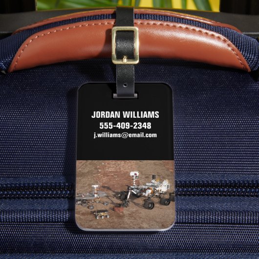 Drie generaties Marsrovers. Bagagelabel (Voorkant Insitu 2)