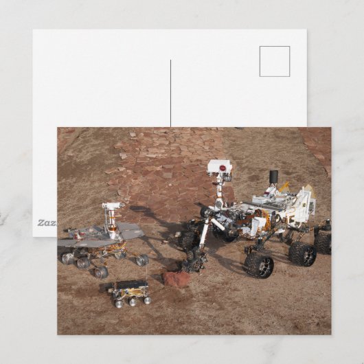 Drie generaties Marsrovers. Briefkaart (Voorkant / Achterkant)