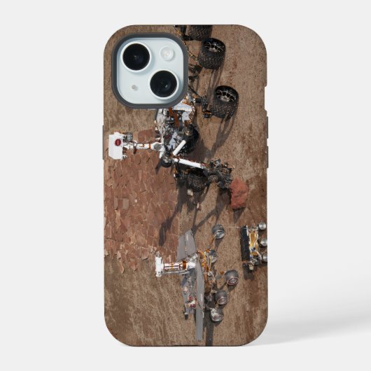 Drie generaties Marsrovers. iPhone 15 Case (Achterkant)