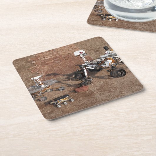 Drie generaties Marsrovers. Kartonnen Onderzetters (Schuin)