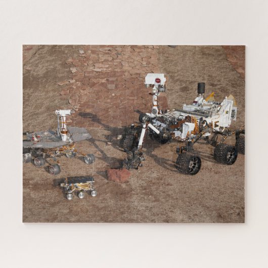 Drie generaties Marsrovers. Legpuzzel (Horizontaal)
