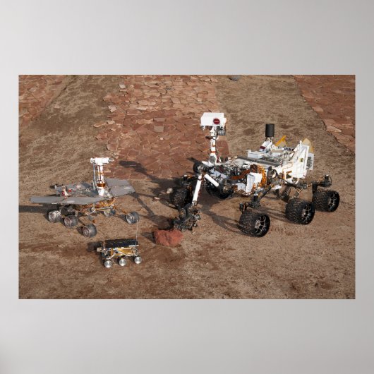 Drie generaties Marsrovers. Poster (Voorkant)