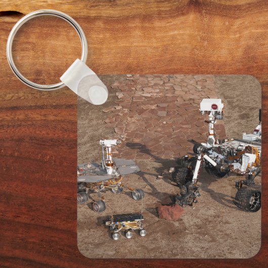 Drie generaties Marsrovers. Sleutelhanger (Voorkant)