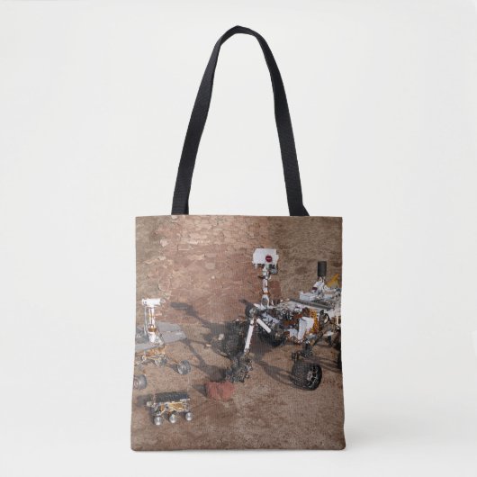Drie generaties Marsrovers. Tote Bag (Voorkant)