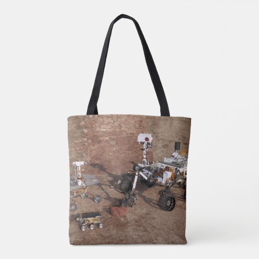 Drie generaties Marsrovers. Tote Bag (Achterkant)