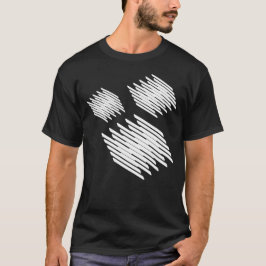 Drie geometrische vierkanten ontwerp t-shirt