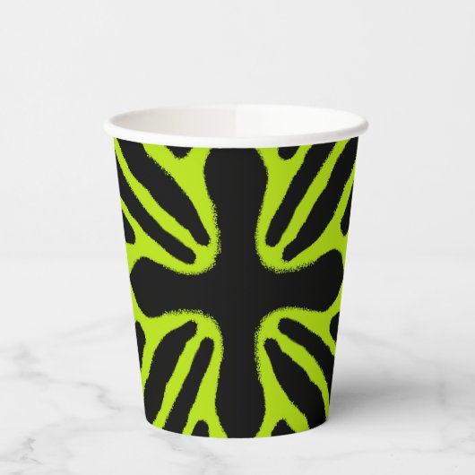 Drie gestripte gifdekkikker papieren bekers (Links)