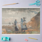 Drie Geviste meisjes (bij Tynemouth, Northumberlan Tissuepapier (Craft)