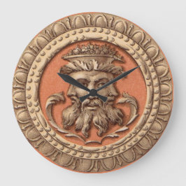 drie gezichten grote klok