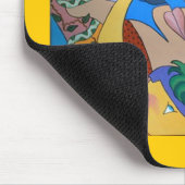 Drie gezichten oud muismat (Hoek)