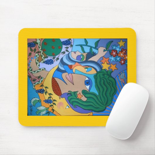 Drie gezichten oud muismat (Met muis)