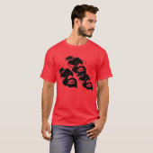 drie gezichten t-shirt (Voorkant volledig)