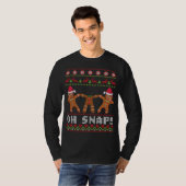 Drie Gingerbreads Break Head Dabbing Samen Oh T-shirt (Voorkant volledig)