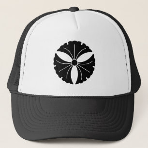 Drie ginkobladeren trucker pet