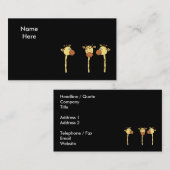 Drie Giraffe Cartoon. Visitekaartje (Voorkant / Achterkant)