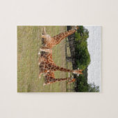Drie Giraffe op Fossil Rim Legpuzzel (Horizontaal)