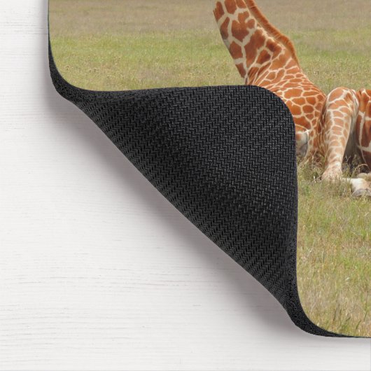 Drie Giraffe op Fossil Rim Muismat (Hoek)