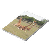 Drie Giraffe op Fossil Rim Notitieblok (Linkerzijde)