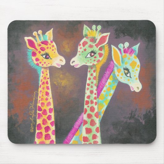 Drie giraffen muismat (Voorkant)