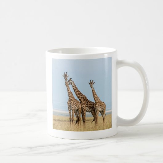 Drie giraffen poseren koffiemok (Rechts)